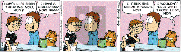 Garfield on Monday November 9, 2009 Comic Strip