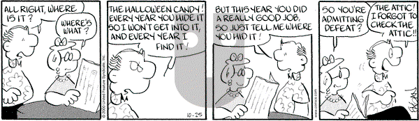 Drabble on Wednesday October 25, 2000 Comic Strip