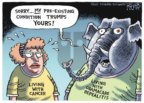 Rob Rogers on Sunday April 30, 2017 Comic Strip