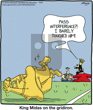 In the Bleachers on Wednesday October 9, 2019 Comic Strip