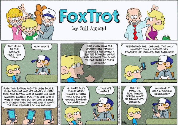 FoxTrot on Sunday October 10, 2010 Comic Strip