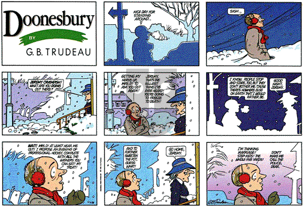 Doonesbury on Sunday January 31, 1993 Comic Strip