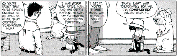 Get Fuzzy on Thursday November 2, 2000 Comic Strip