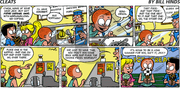 Cleats - Sunday August 3, 2003 Comic Strip