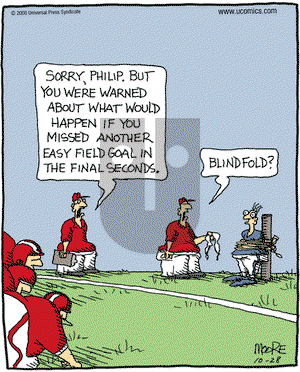 In the Bleachers on Friday October 28, 2005 Comic Strip