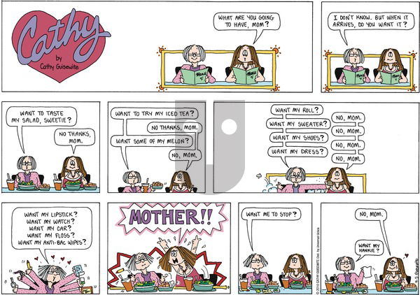 Cathy Classics on Sunday September 5, 2010 Comic Strip