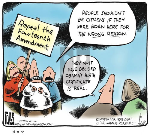 Tom Toles on Sunday August 8, 2010 Comic Strip