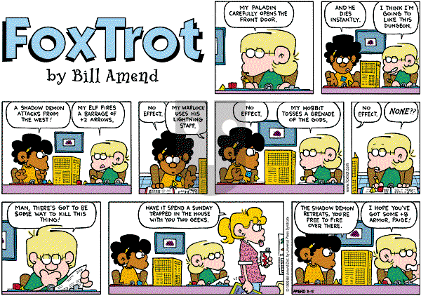 FoxTrot - Sunday August 15, 1999 Comic Strip