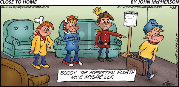 Close to Home on Sunday January 25, 2015 Comic Strip