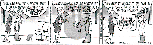 Rose is Rose on Thursday February 8, 2007 Comic Strip