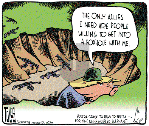 Tom Toles on Monday July 16, 2018 Comic Strip