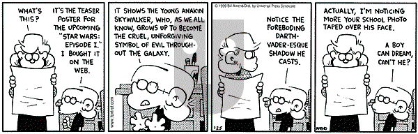 FoxTrot on Monday January 25, 1999 Comic Strip