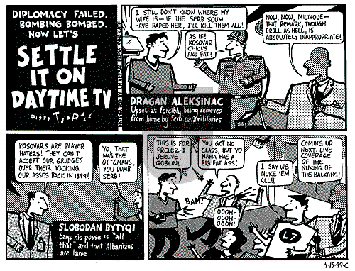 Ted Rall on Monday April 19, 1999 Comic Strip