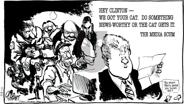 Pat Oliphant - Tuesday November 24, 1992 Comic Strip