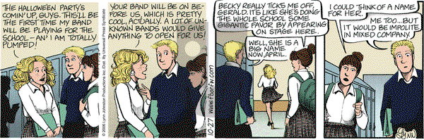 For Better or For Worse on Friday October 27, 2006 Comic Strip