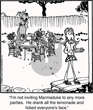 Marmaduke on Friday September 12, 2008 Comic Strip