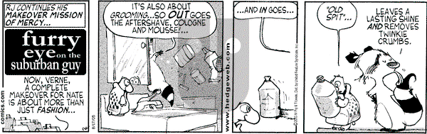 Over the Hedge - Wednesday August 17, 2005 Comic Strip