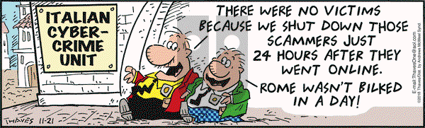 Frank and Ernest on Wednesday November 21, 2018 Comic Strip