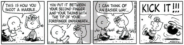 Peanuts on Thursday March 20, 1986 Comic Strip