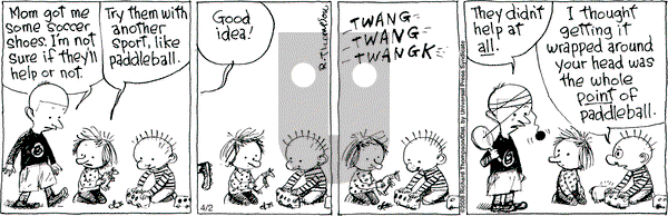 Cul de Sac - Wednesday April 2, 2008 Comic Strip