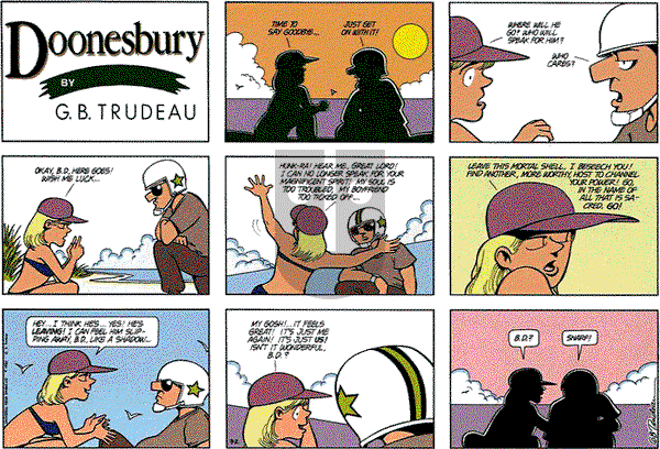Doonesbury on Sunday September 2, 1990 Comic Strip