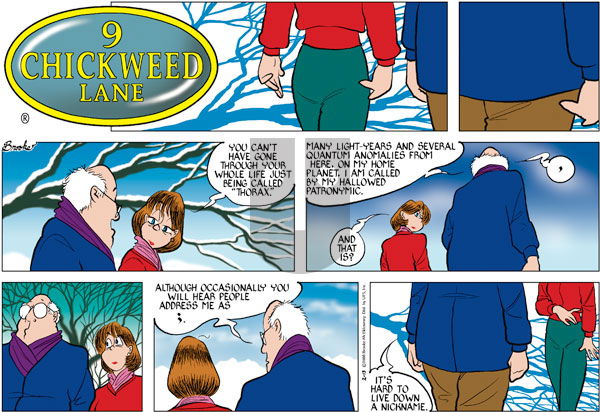 9 Chickweed Lane on Sunday February 13, 2005 Comic Strip