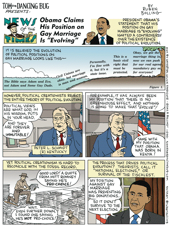 Tom the Dancing Bug on Friday June 1, 2012 Comic Strip