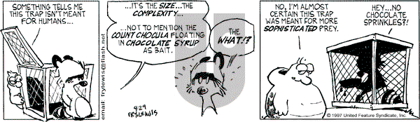 Over the Hedge on Tuesday April 29, 1997 Comic Strip
