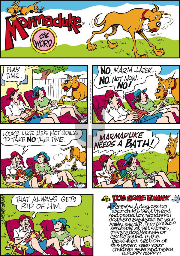 Marmaduke on Sunday September 7, 2014 Comic Strip