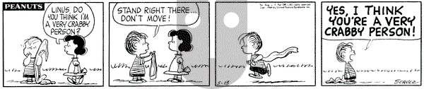 Peanuts on Wednesday May 13, 1964 Comic Strip