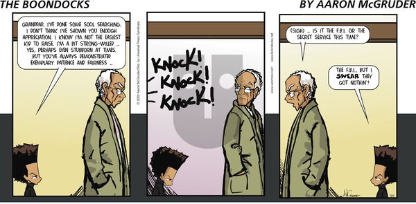 The Boondocks on Sunday May 2, 2004 Comic Strip