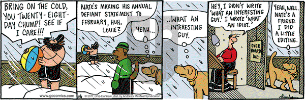 Overboard on Wednesday February 1, 2017 Comic Strip
