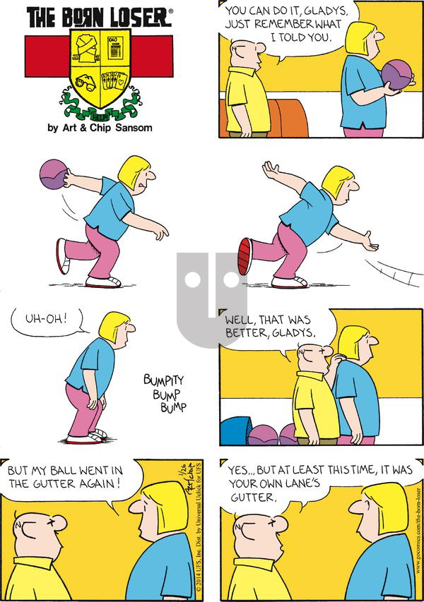 The Born Loser on Sunday January 26, 2014 Comic Strip
