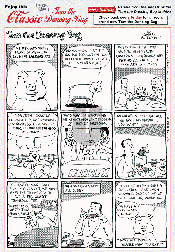 Tom the Dancing Bug on Thursday May 26, 2016 Comic Strip