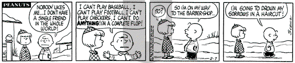 Peanuts on Tuesday February 7, 1961 Comic Strip