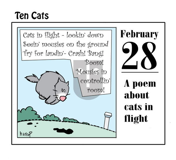 Ten Cats on Friday February 28, 2025 Comic Strip