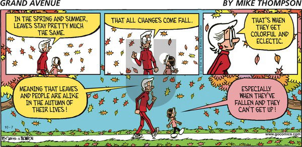 Grand Avenue on Sunday October 7, 2018 Comic Strip