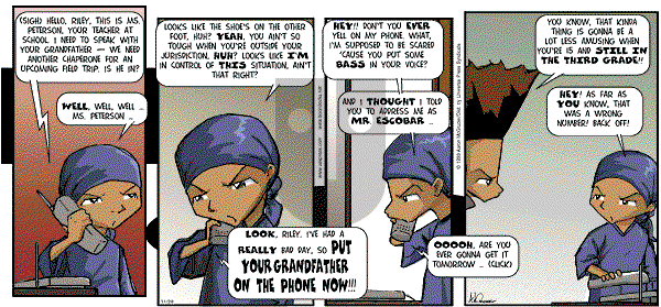 The Boondocks on Sunday July 1, 2007 Comic Strip