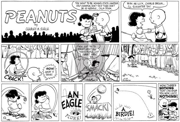 Peanuts on Sunday May 23, 1954 Comic Strip