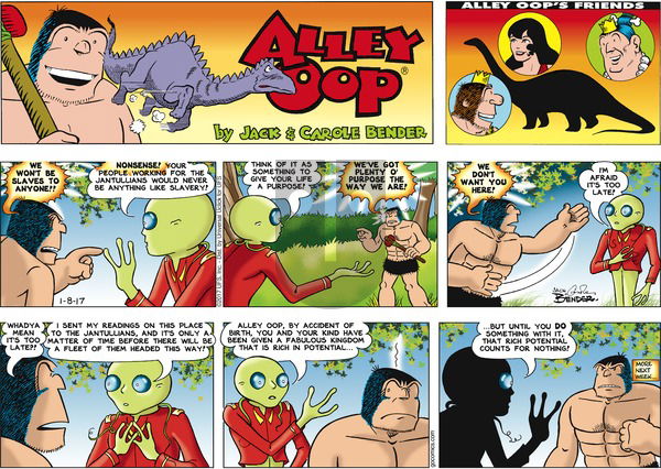 Alley Oop - Sunday January 8, 2017 Comic Strip