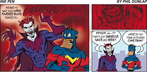 Ink Pen on Sunday August 12, 2012 Comic Strip