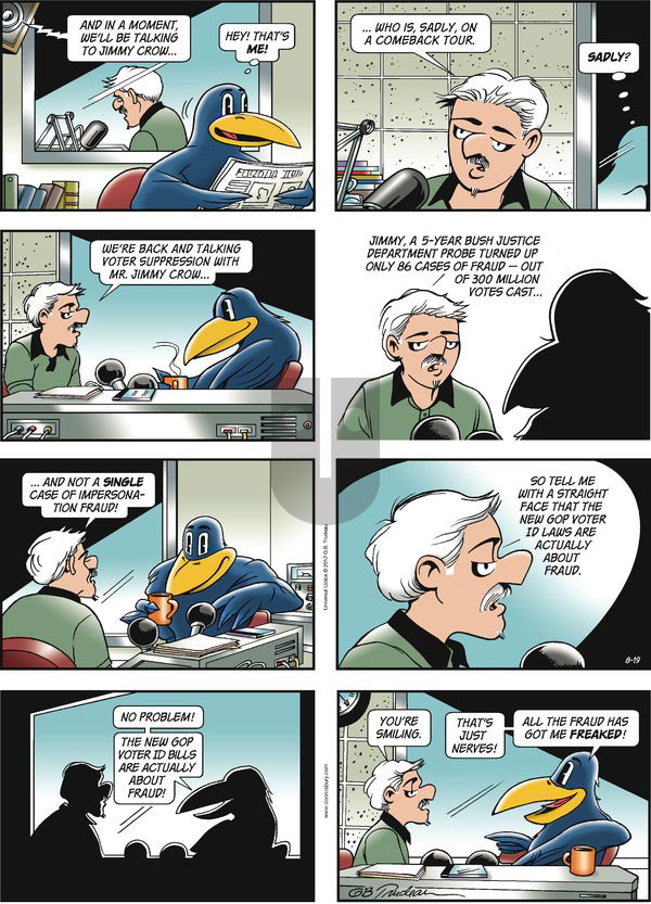 Doonesbury on Sunday August 19, 2012 Comic Strip