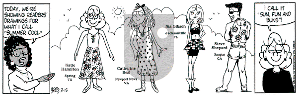 Luann on Wednesday March 15, 1995 Comic Strip