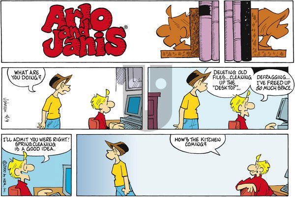 Arlo and Janis on Sunday April 9, 2000 Comic Strip