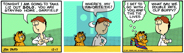 Garfield on Thursday December 17, 1981 Comic Strip