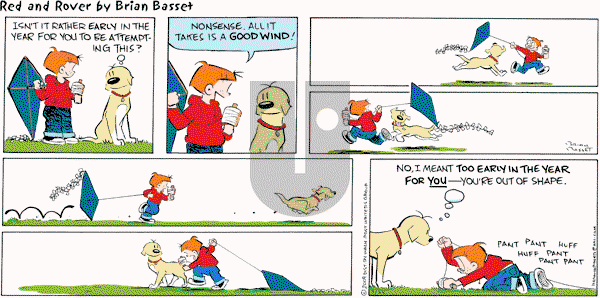 Red and Rover on Sunday March 22, 2009 Comic Strip