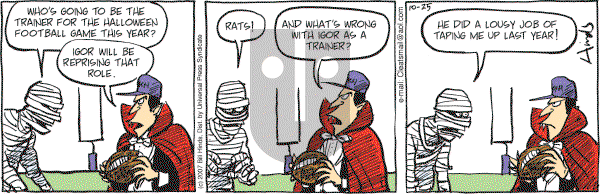 Cleats - Thursday October 25, 2007 Comic Strip