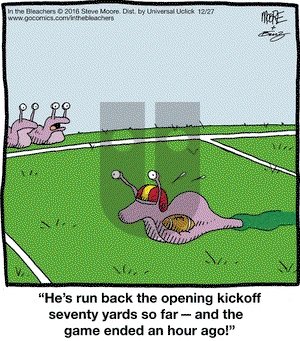 In the Bleachers on Tuesday December 27, 2016 Comic Strip
