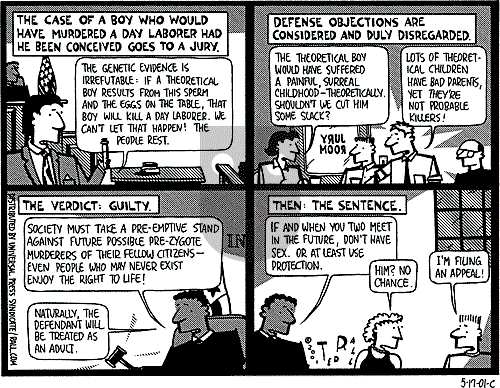 Ted Rall on Monday May 21, 2001 Comic Strip