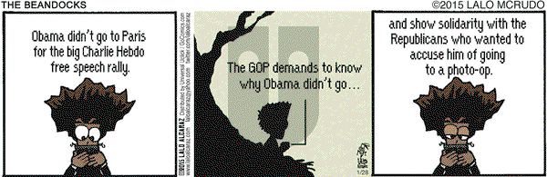 La Cucaracha on Wednesday January 28, 2015 Comic Strip